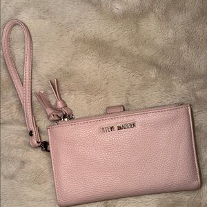 Steve Madden Blush Pink Wristlet Clutch